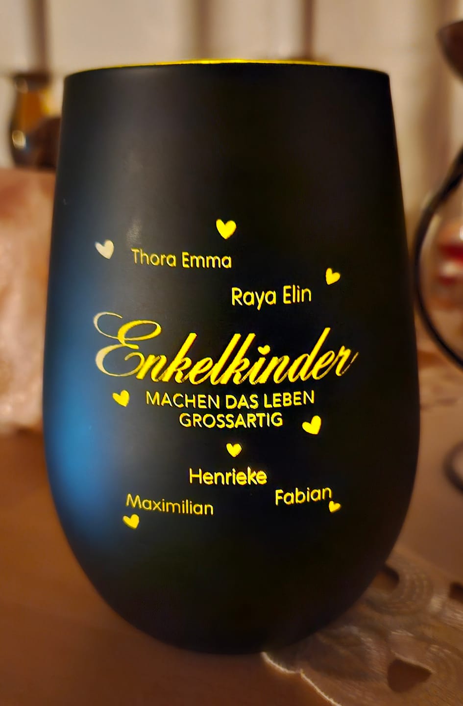 Customer photo review of Meine Enkelkinder - Großeltern-Windlicht
