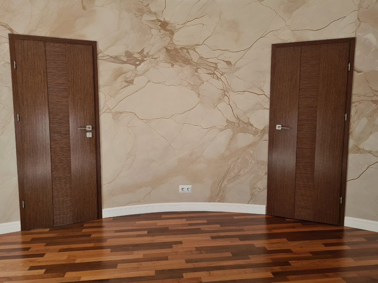 Customer photo review of Beige Marble Peel and Stick Wallpaper - Marble Texture Mural - Removable Stone Wall Decal - Soft Beige Mural - Concrete Wallpaper