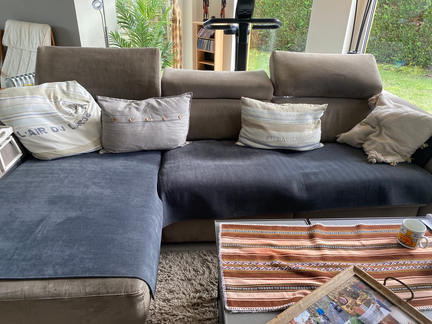 Customer photo review of Protège-Canapé Luxueux en Chenille Herringbone