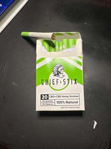 Customer photo review of Chief Stix CBG + CBD Regular Smokes (20ct/pack)