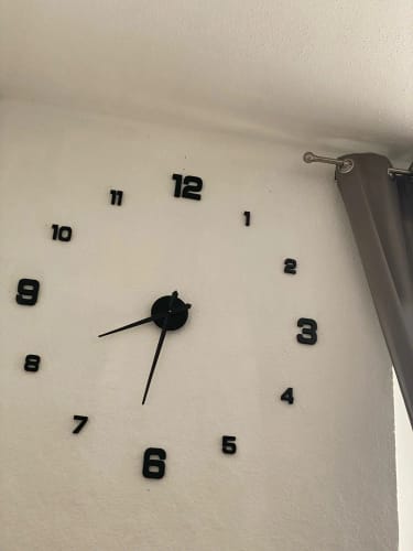 Customer photo review of 3D Wanduhr