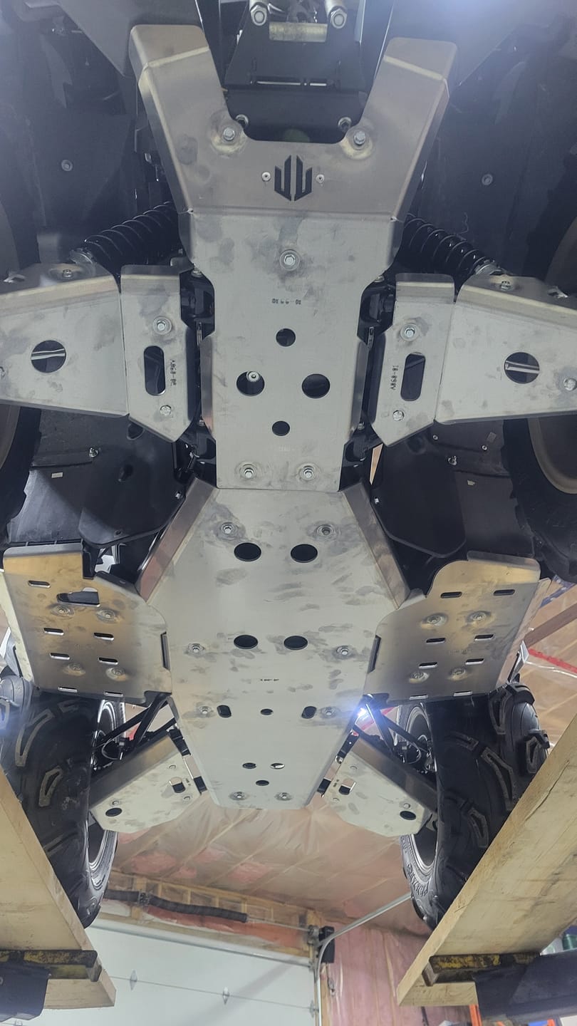 Customer photo review of Complete Aluminum Skid Plates for Yamaha Grizzly 550/700