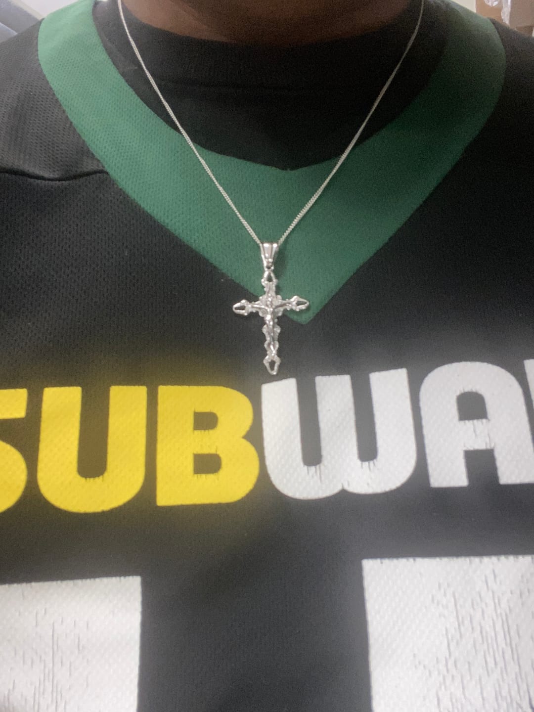 Customer photo review of CRUCIFIX CROSS PENDANT