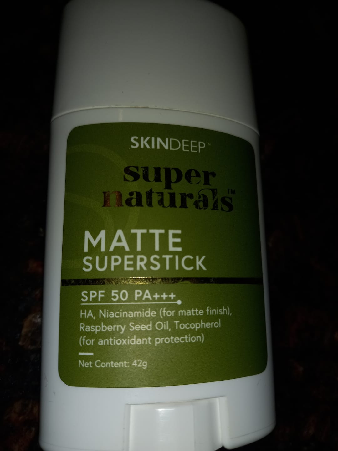 Customer photo review of MATTE SUPERSTICK - SPF 50 PA+++