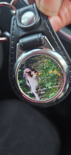 Customer photo review of Schlüsselanhänger-Bundle Leder 3x dein Foto für nur 19,90 €