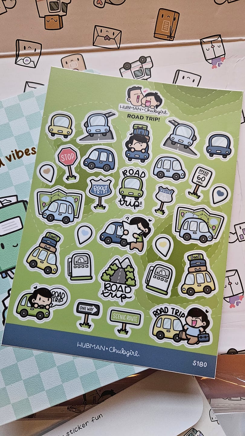 Customer photo review of Road Trip Sticker Sheet