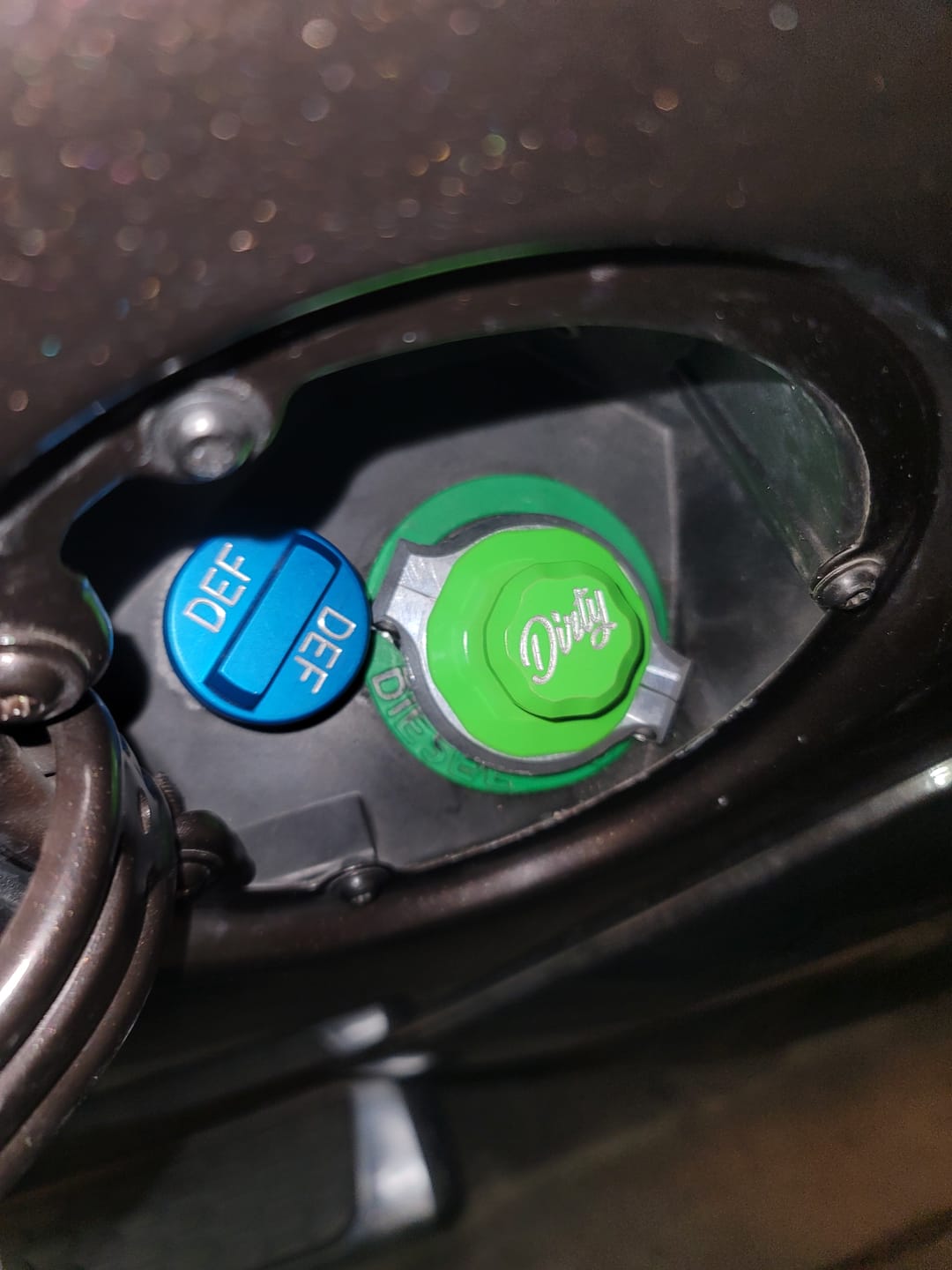 Customer photo review of 2013-2018 RAM Billet Fuel Filler Cap Fix Kit (A036/A049)