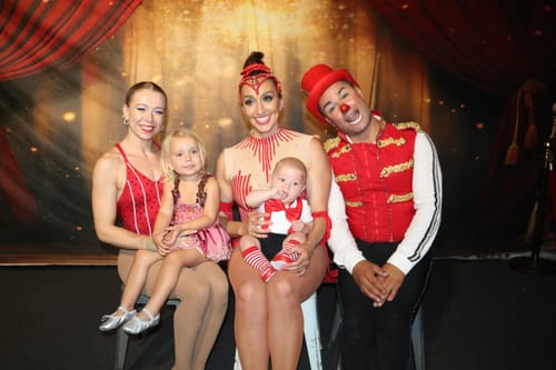 Customer photo review of Kate Red Flash Stage Backdrop Designed by Chain Photography