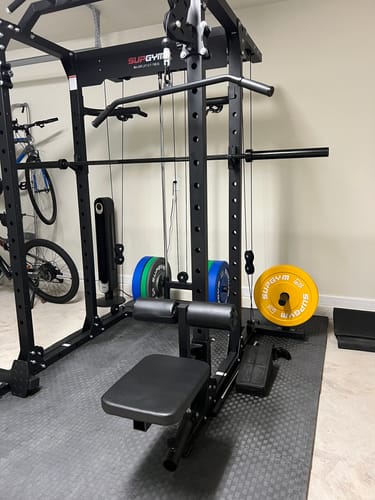 Customer photo review of Major Fitness Rack Mounted Leg Extension