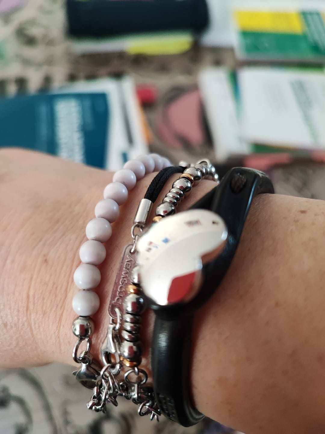 Customer photo review of Bracciale pelle Cuore Mio Palladio Tulsi