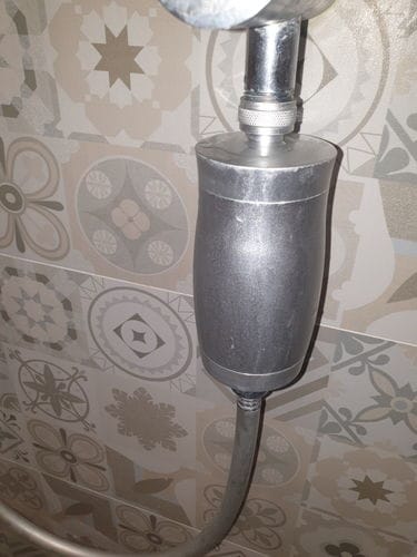 Customer photo review of The Gaia Shower Filter