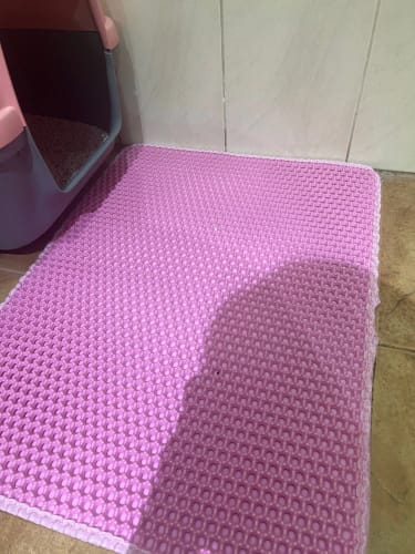 Customer photo review of Cat Litter Mat