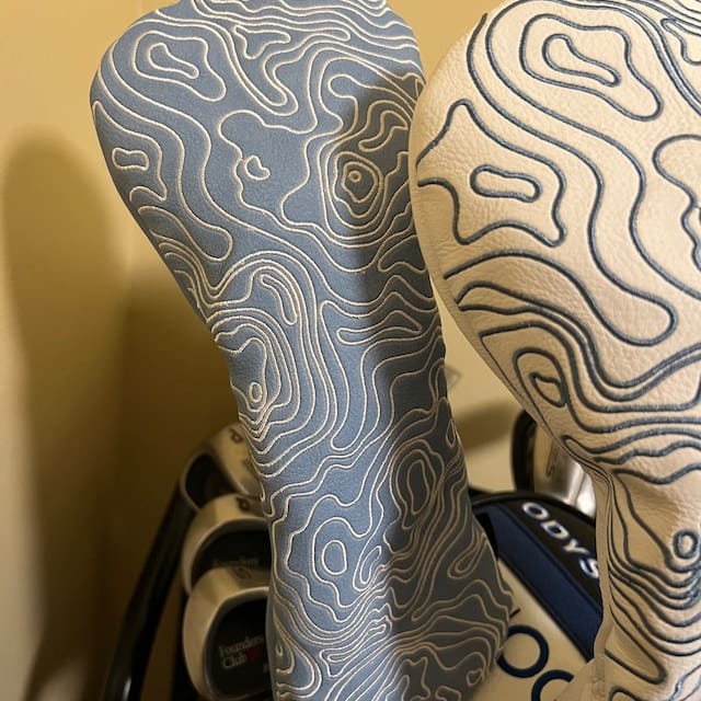 Customer photo review of Topographic Edition Headcover - Carolina Blue / Embroidered Pure White