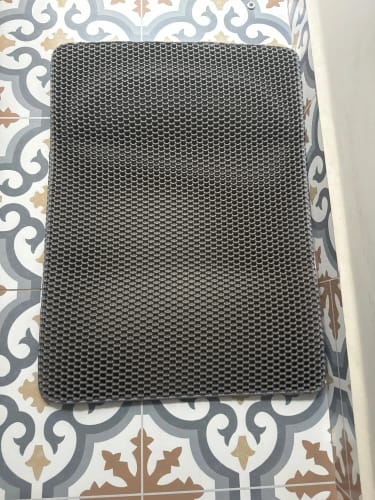 Customer photo review of Cat Litter Mat