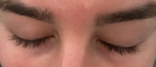 Customer photo review of LASH GROWTH SERUM