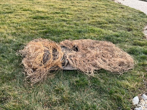 Customer photo review of Hunting Blind Raffia Grass (Individual)