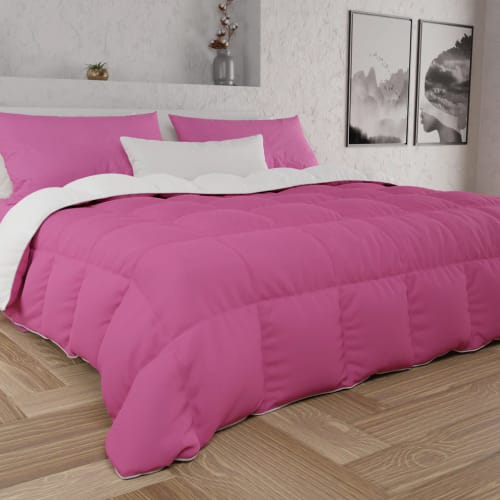 Customer photo review of Piumone Trapunta Matrimoniale, Singola, Piazza e Mezza, Fucsia Bianco