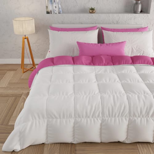 Customer photo review of Piumone Trapunta Matrimoniale, Singola, Piazza e Mezza, Fucsia Bianco