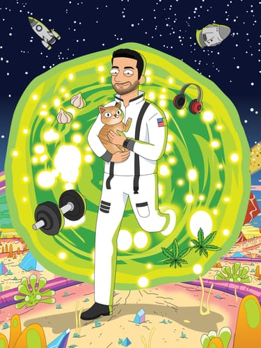 Customer photo review of 'Rick and Morty' Custom Portrait