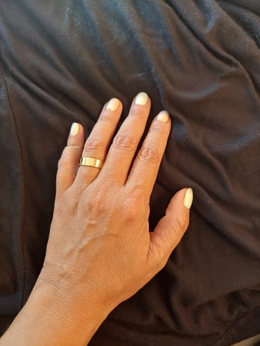 Customer photo review of ANILLO KIM BAÑO DE ORO