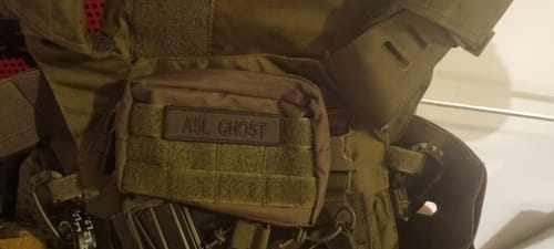 Customer photo review of Bande patronymique militaire personnalisée