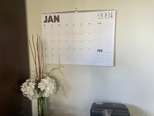 Customer photo review of 2025 Monthly Wall Planner