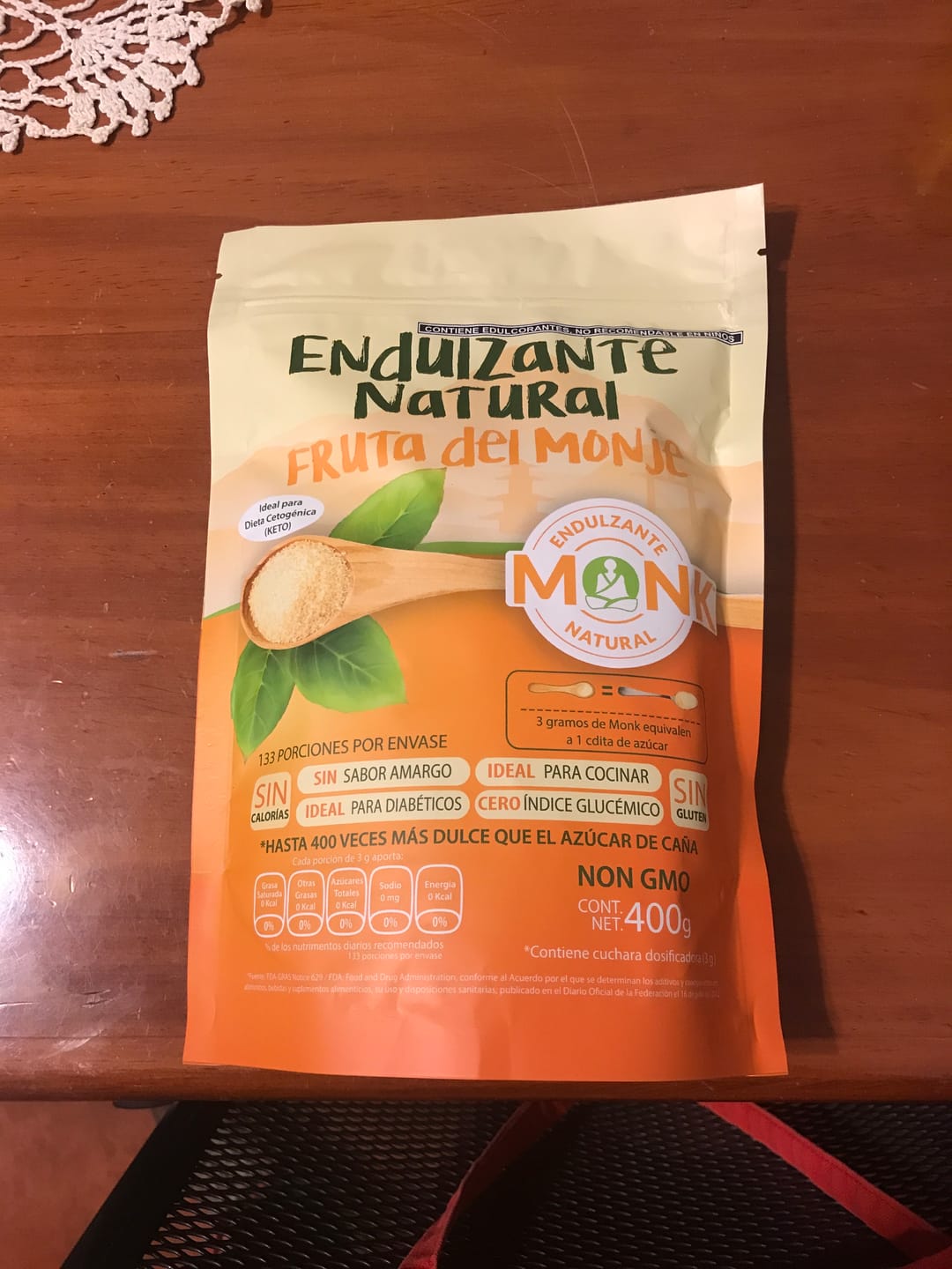 Customer photo review of Monk®: Endulzante natural fruta del monje (monk fruit) 400 g.