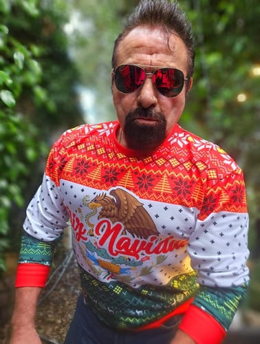 Customer photo review of Premium Fleece Feliz Navidad Pj/ Christmas Sweatshirt