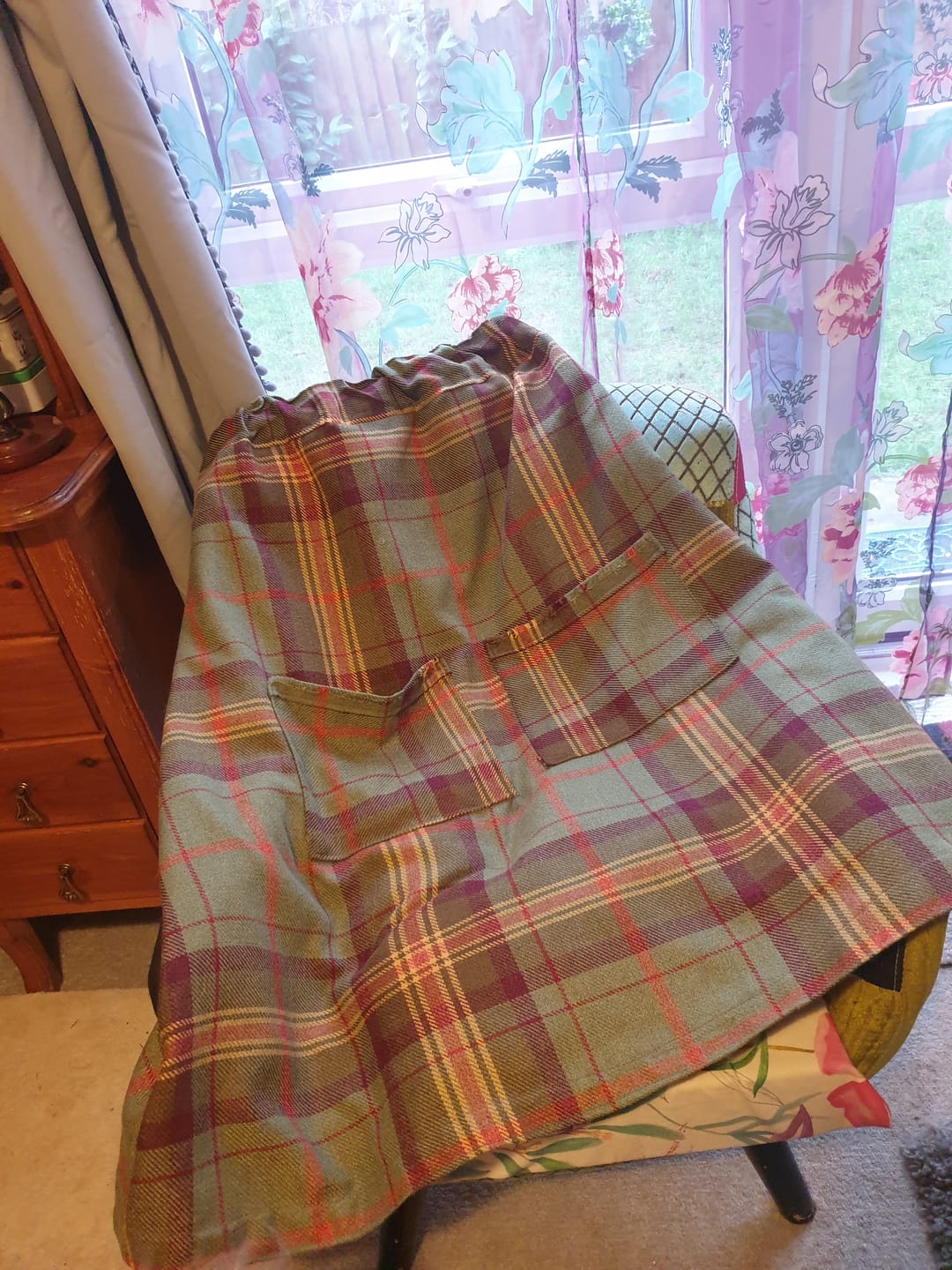 Customer photo review of Tartan Wool Touch Fabric