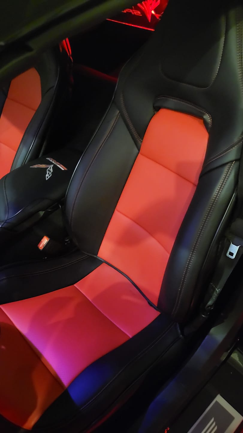 Customer photo review of Corvette C7 Premium Custom Leather Seat Covers