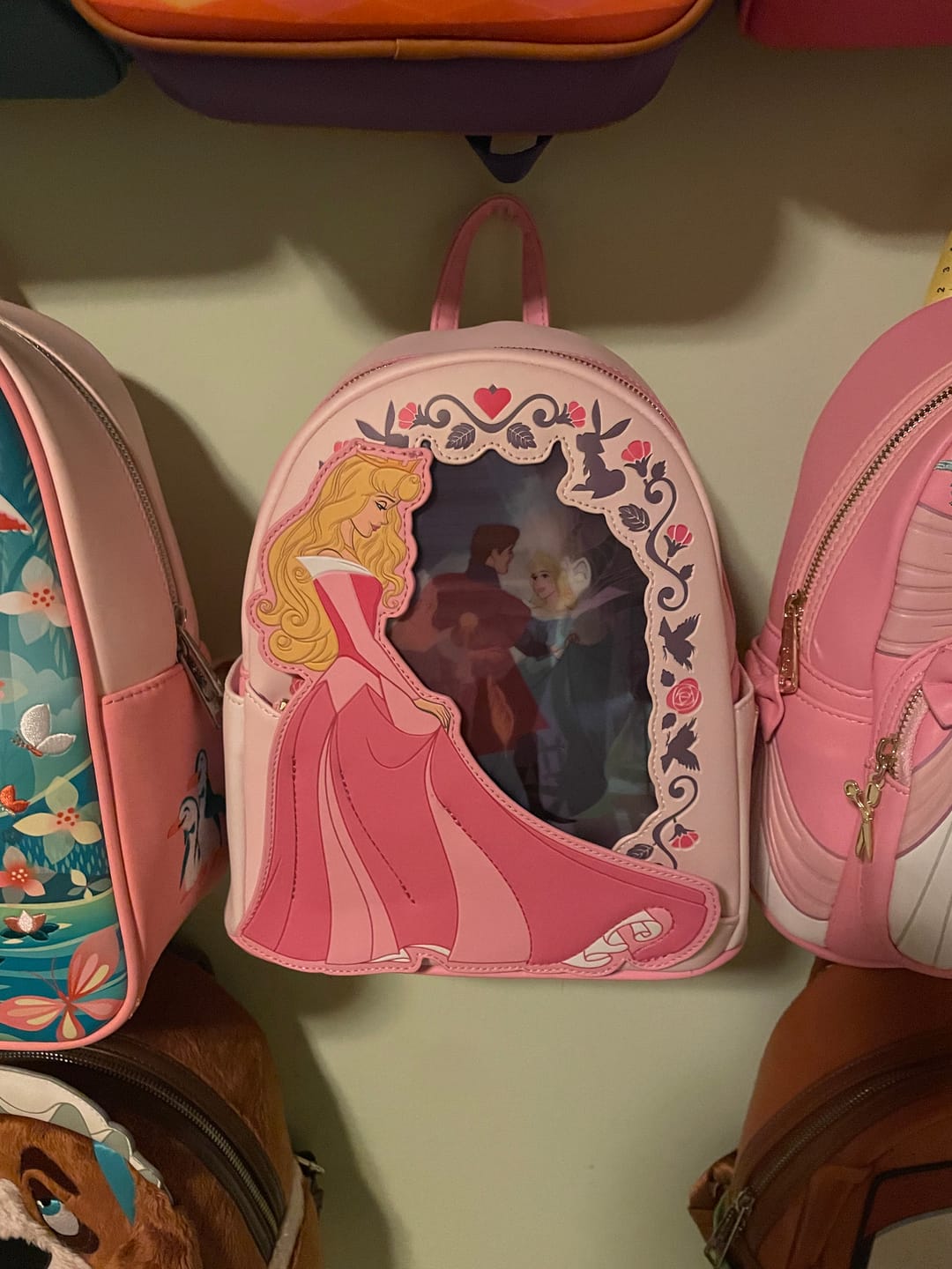 Customer photo review of Loungefly Disney Sleeping Beauty Princess Lenticular Mini Backpack
