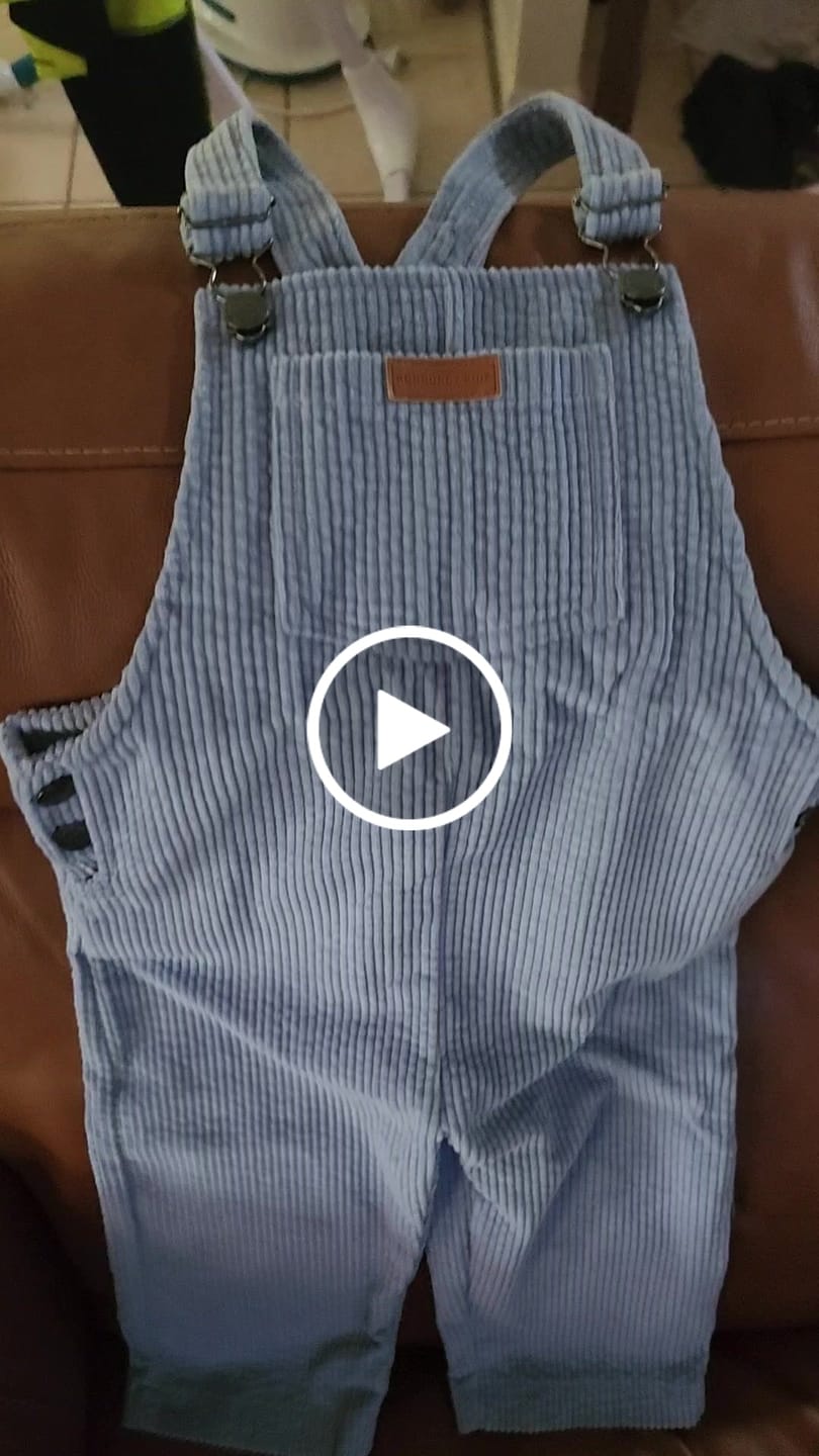 Customer video review of Organic "Oakley" Overalls - Size 3-6
