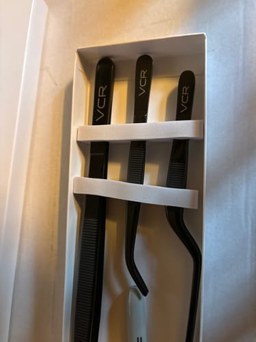 Customer photo review of Chef's Tweezers Duo Small + Medium