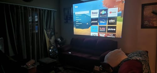 Customer photo review of Full HD Mini Portable Projector