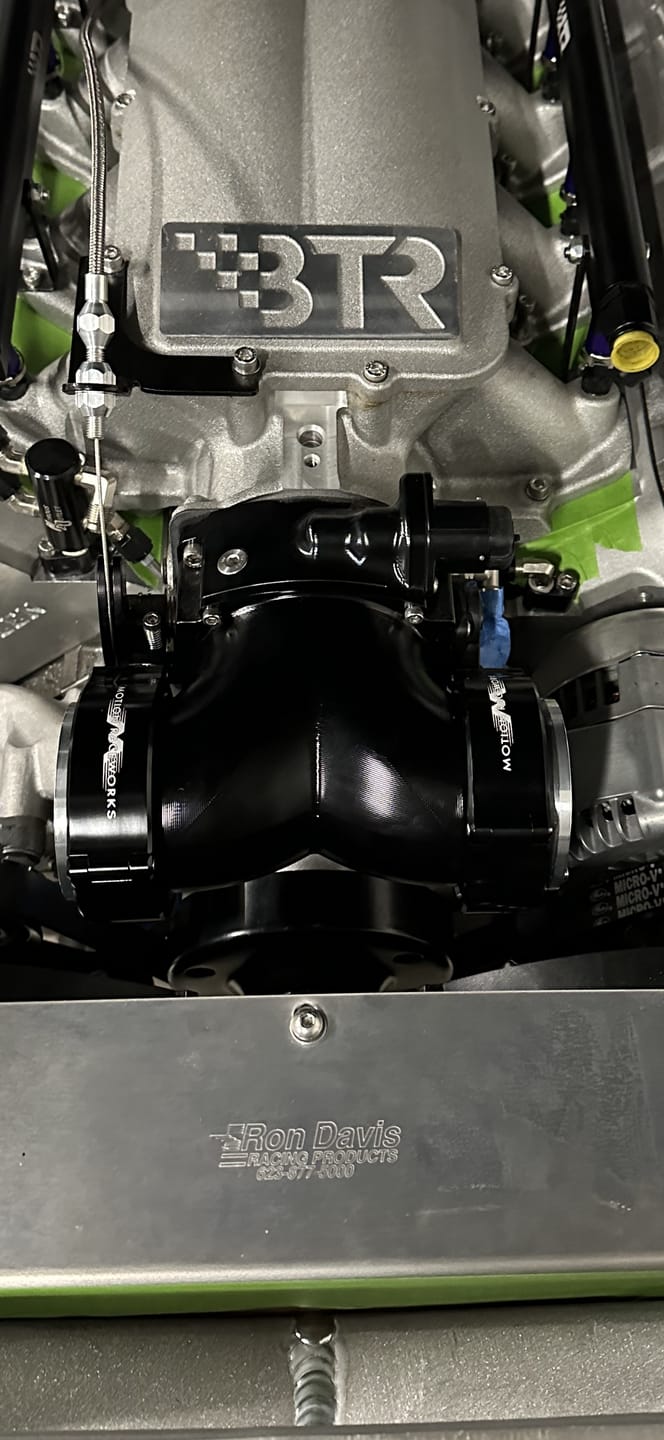 Customer photo review of Attachment Only: Billet Dual 'T' 180° w/ 3" Quick Seal - BLACK (10-14013BLK)