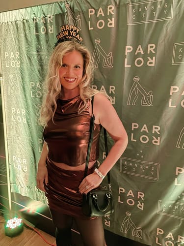 Customer photo review of High Neck Metallic Brami (Crop)