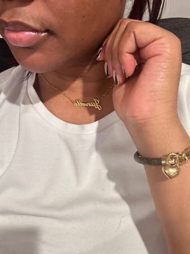 Customer photo review of Personalized Name Necklace