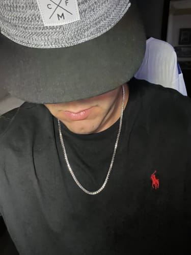 Customer photo review of S925 Moissanite Tennis Chain 14K Gold (ALL SIZES)