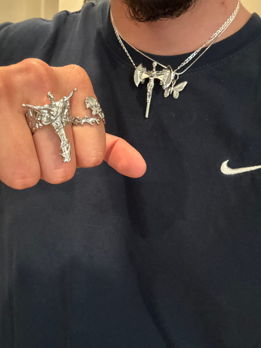 Customer photo review of BUTTERFLY PENDANT
