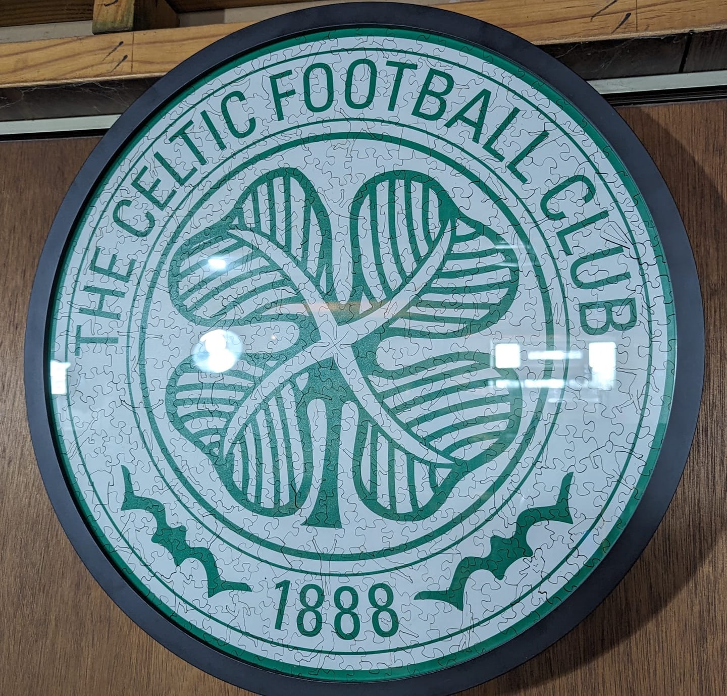 Customer photo review of Celtic FC® Logo - Wooden Puzzle