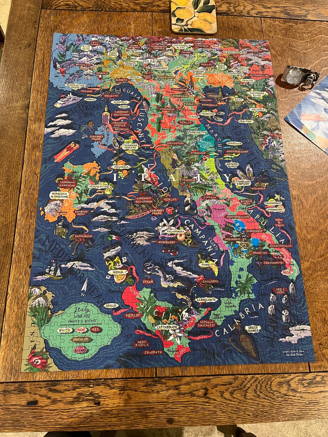 Customer photo review of Wine Puzzle - Italy