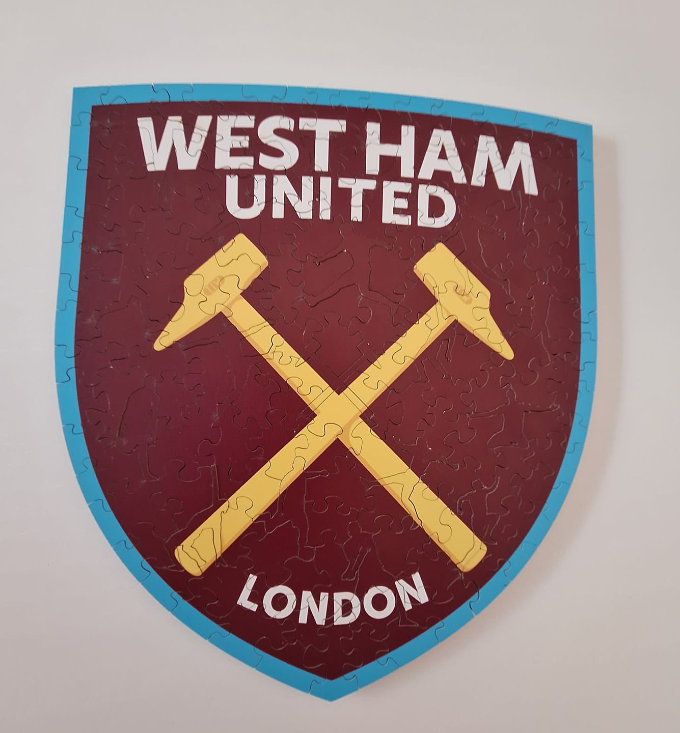 Customer photo review of West Ham United FC® Logo - Wooden Puzzle