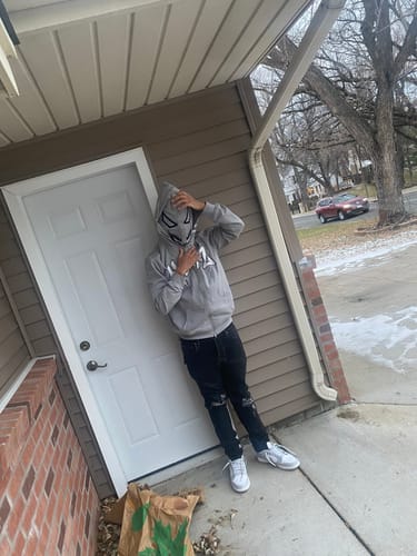 Customer photo review of Heroz Double Hood Full Zip - Gray