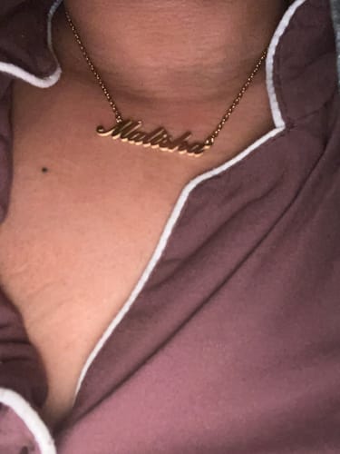 Customer photo review of Personalized Name Necklace