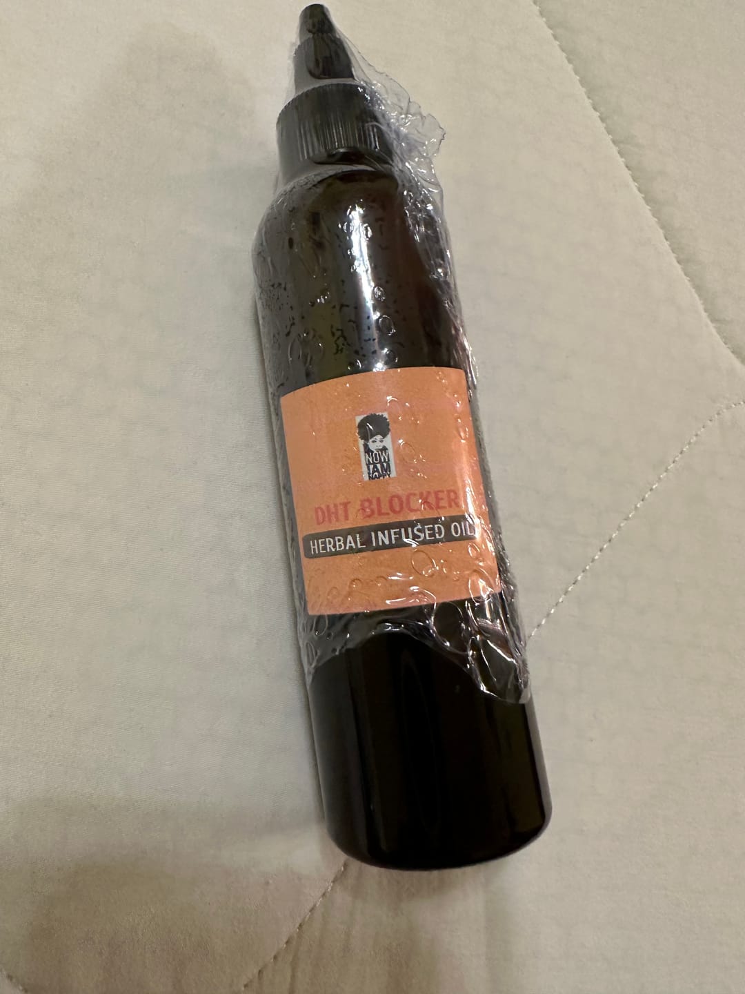 Customer photo review of DHT Blocking Hair Oil