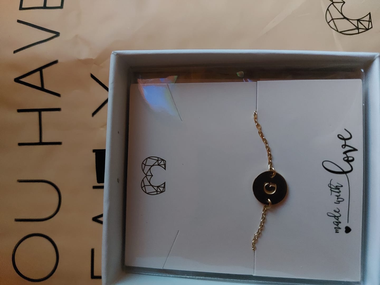 Customer photo review of Pulsera Inicial