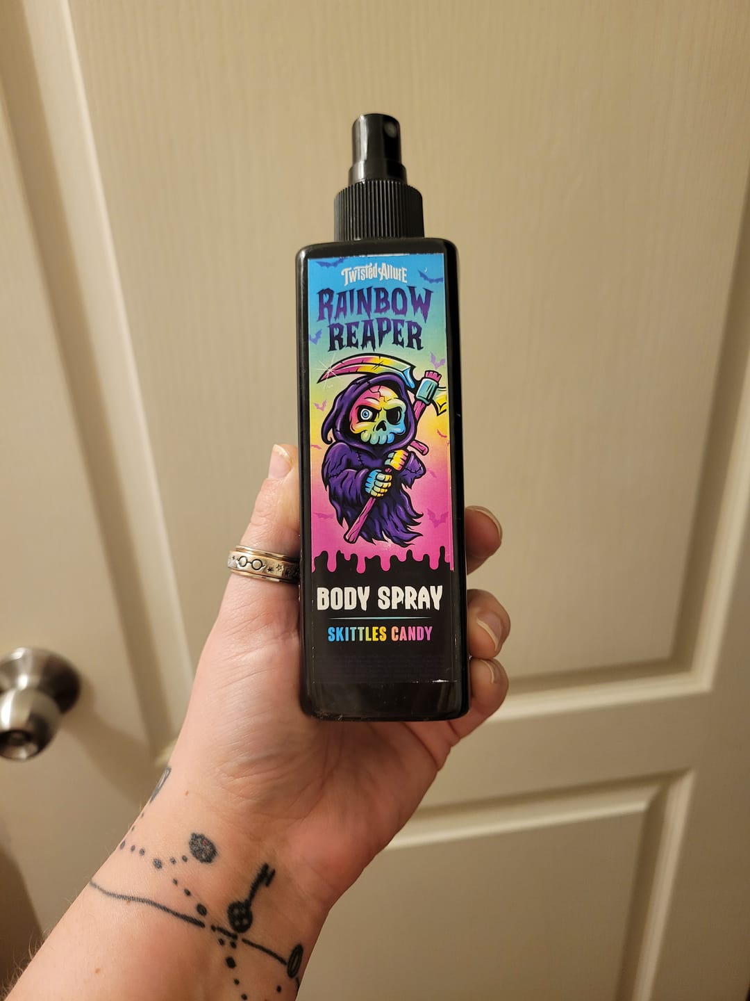 Customer photo review of Rainbow Reaper Body Spray