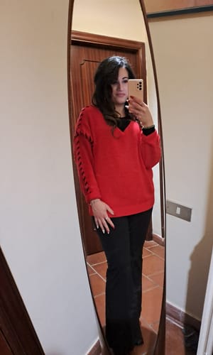 Customer photo review of Maglione Polac oversize