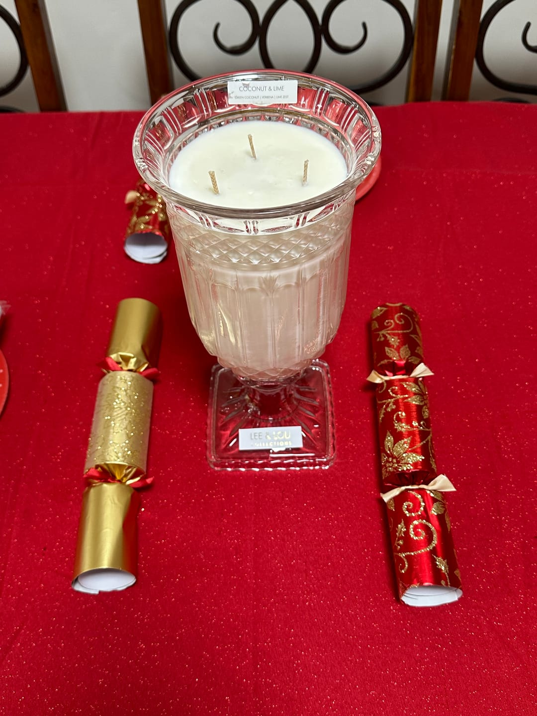 Customer photo review of Crystal Vase Candle - Coconut & Lime "DECMEBER PRE-ORDER"