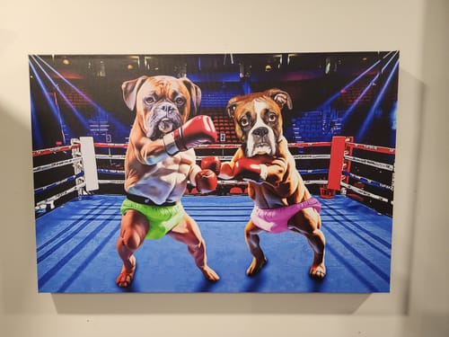 Customer photo review of Submit Your Own Design: Canvas
